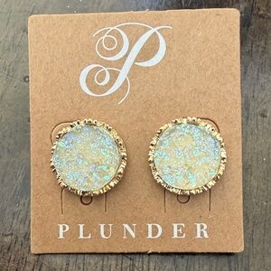 Earrings with Iridescent Sparkle